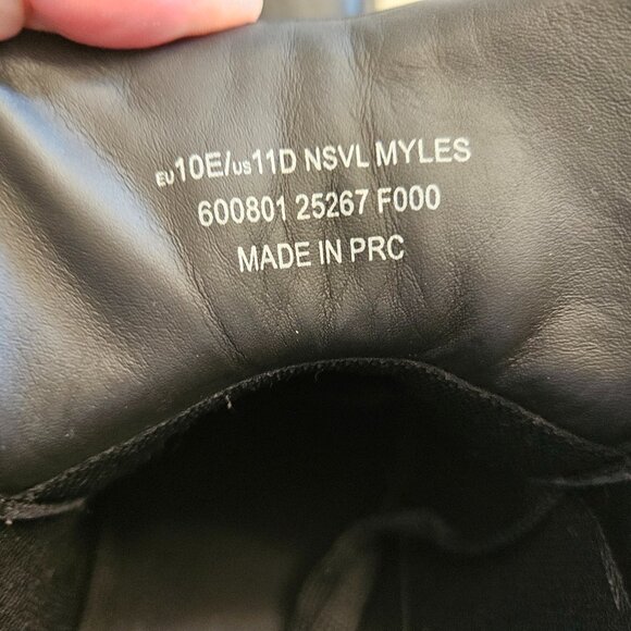 Bally Myles Black Calf Leather High Top Sneakers - Size 11 - Picture 10 of 10